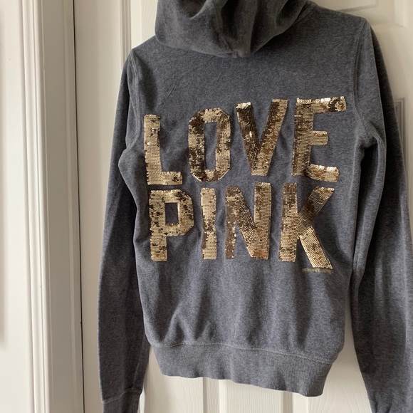 PINK Victoria's Secret Sweaters - Love pink by Victoria Secret sweater w/ zipper